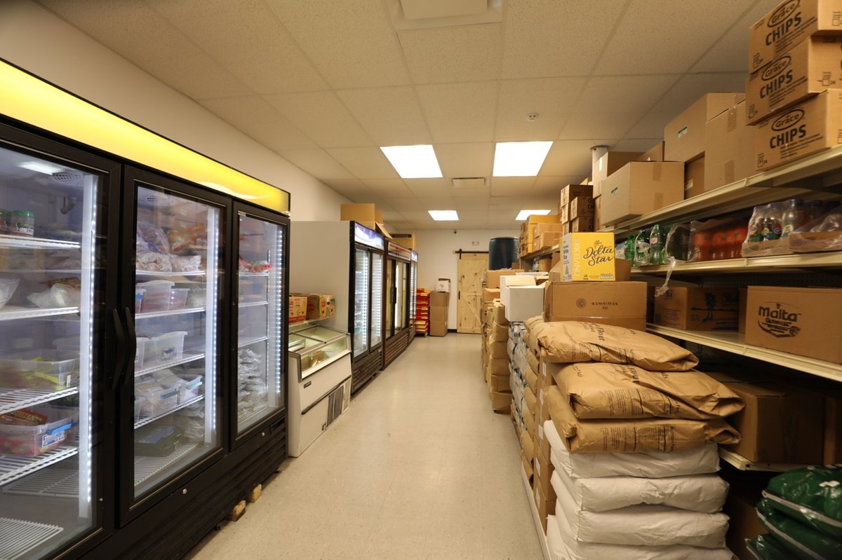 AfriCarib Market shelves